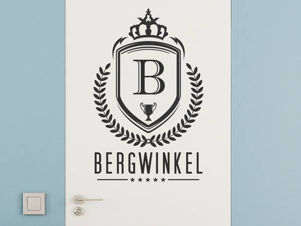 Wandtattoo Bergwinkel Wappen