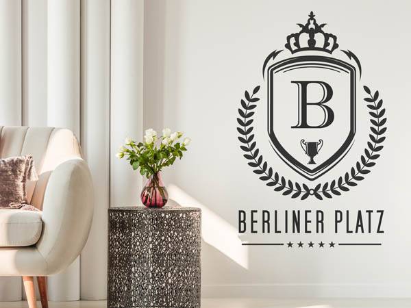Wandtattoo Berliner Platz Wappen