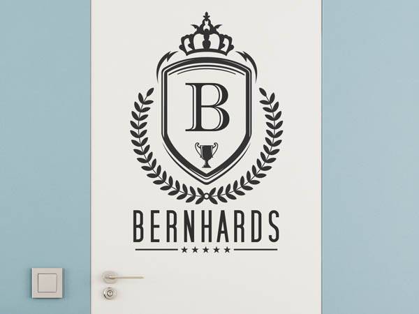 Wandtattoo Bernhards Wappen