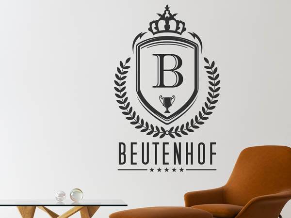 Wandtattoo Beutenhof Wappen