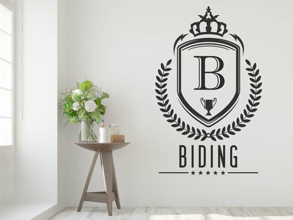 Wandtattoo Biding Wappen