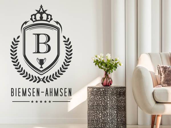 Wandtattoo Biemsen-Ahmsen Wappen