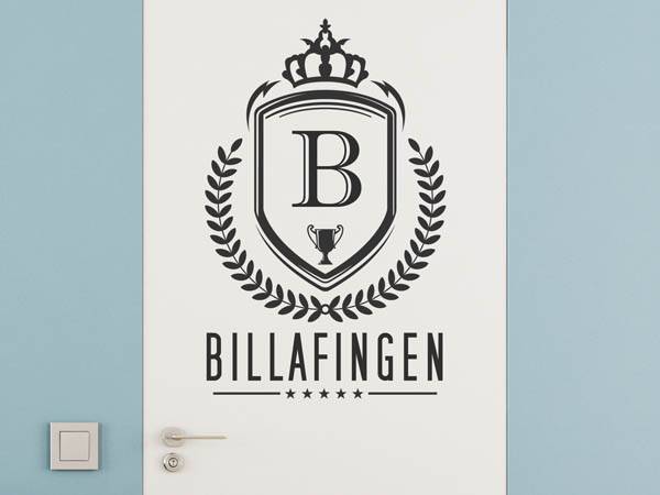 Wandtattoo Billafingen Wappen