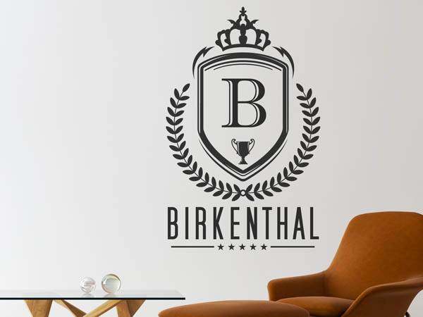 Wandtattoo Birkenthal Wappen