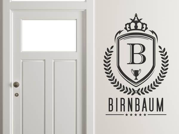 Wandtattoo Birnbaum Wappen