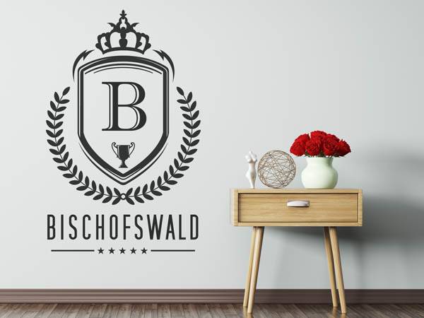 Wandtattoo Bischofswald Wappen