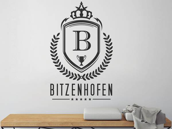 Wandtattoo Bitzenhofen Wappen
