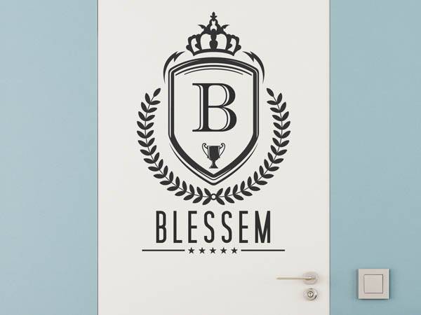 Wandtattoo Blessem Wappen