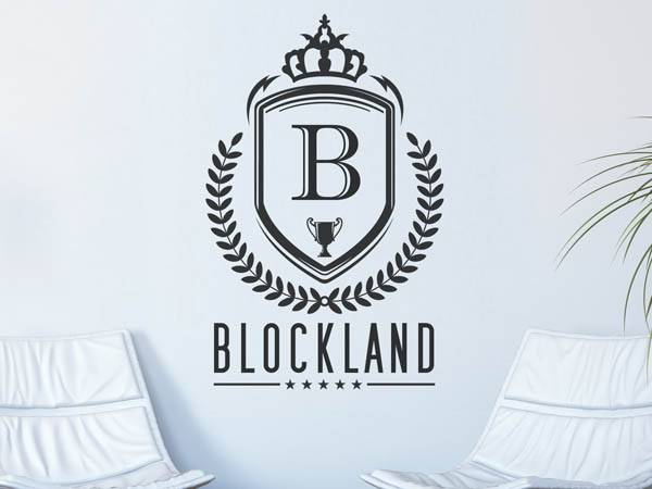 Wandtattoo Blockland Wappen