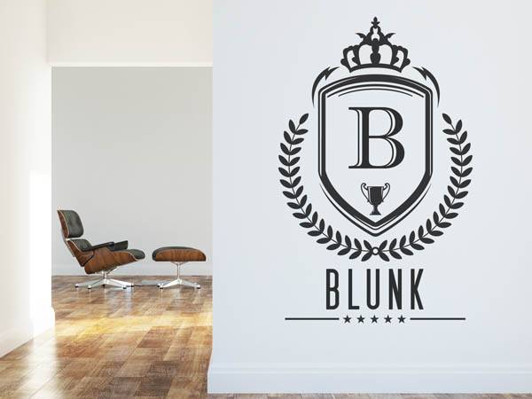 Wandtattoo Blunk Wappen