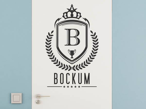Wandtattoo Bockum Wappen