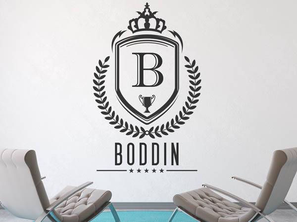 Wandtattoo Boddin Wappen