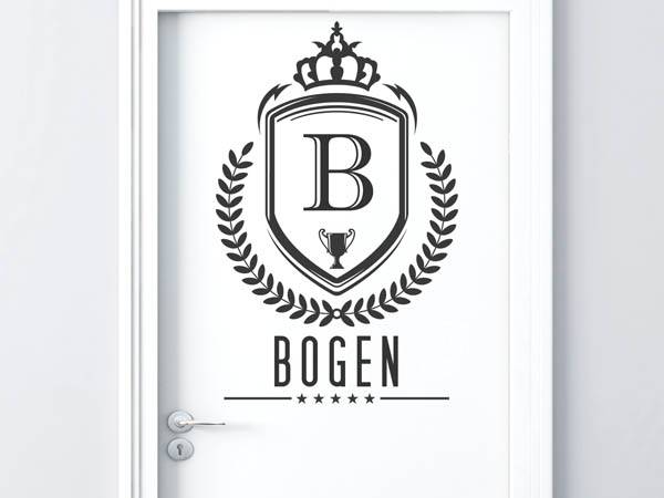 Wandtattoo Bogen Wappen