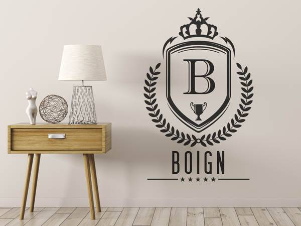 Wandtattoo Boign Wappen