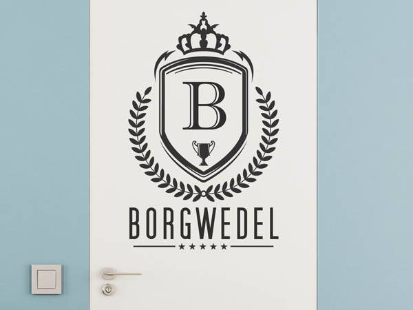 Wandtattoo Borgwedel Wappen