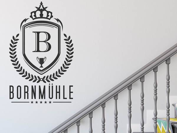 Wandtattoo Bornmühle Wappen