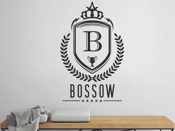 Wandtattoo Bossow Wappen