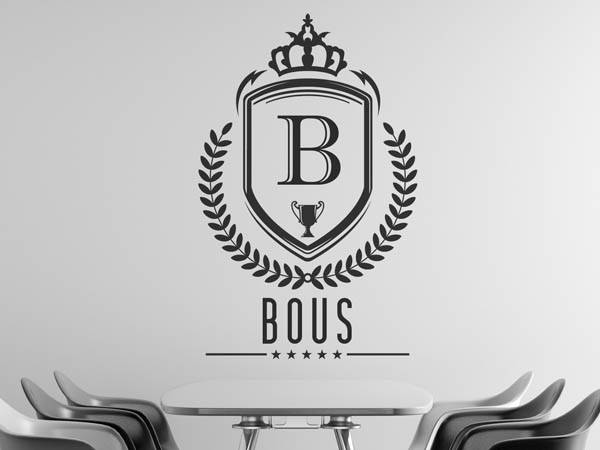 Wandtattoo Bous Wappen