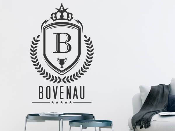 Wandtattoo Bovenau Wappen