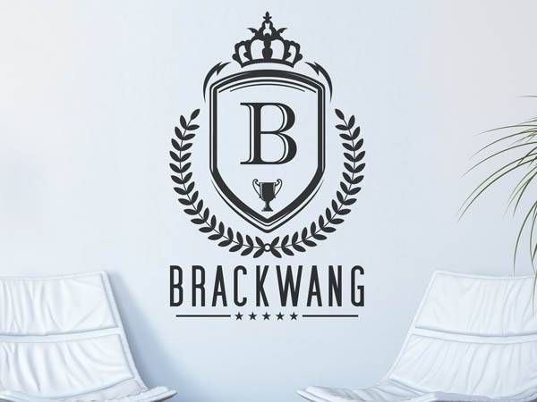 Wandtattoo Brackwang Wappen