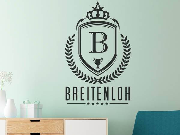 Wandtattoo Breitenloh Wappen