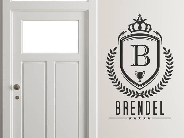 Wandtattoo Brendel Wappen