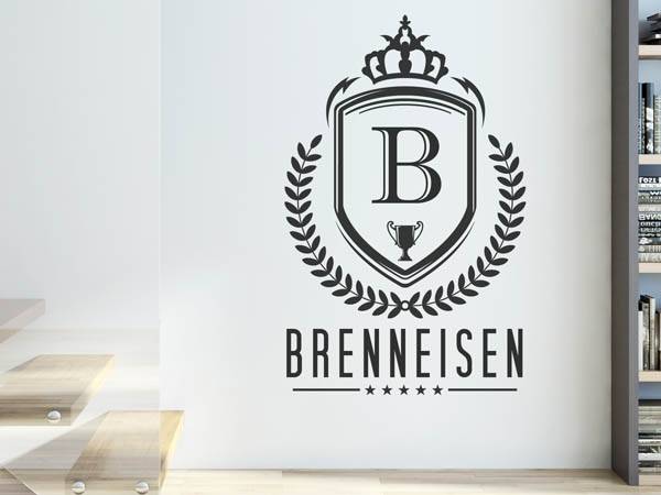 Wandtattoo Brenneisen Wappen