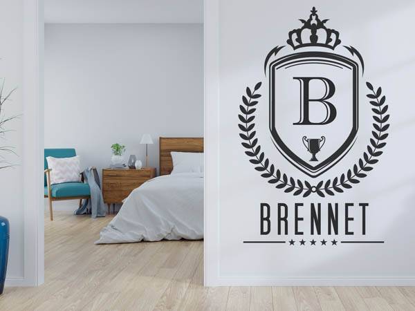Wandtattoo Brennet Wappen