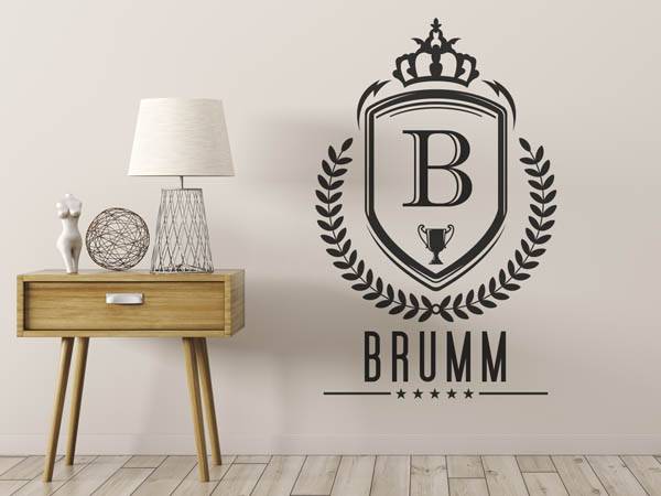 Wandtattoo Brumm Wappen