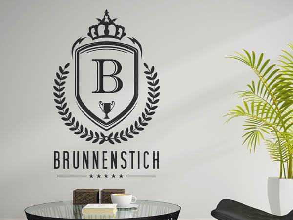 Wandtattoo Brunnenstich Wappen