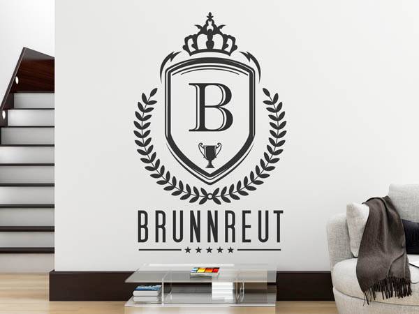Wandtattoo Brunnreut Wappen