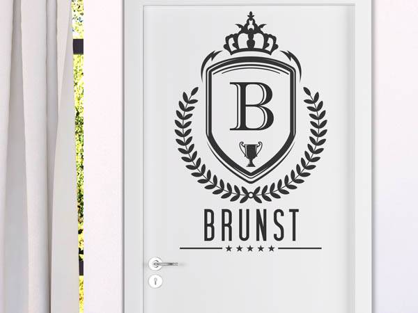 Wandtattoo Brunst Wappen