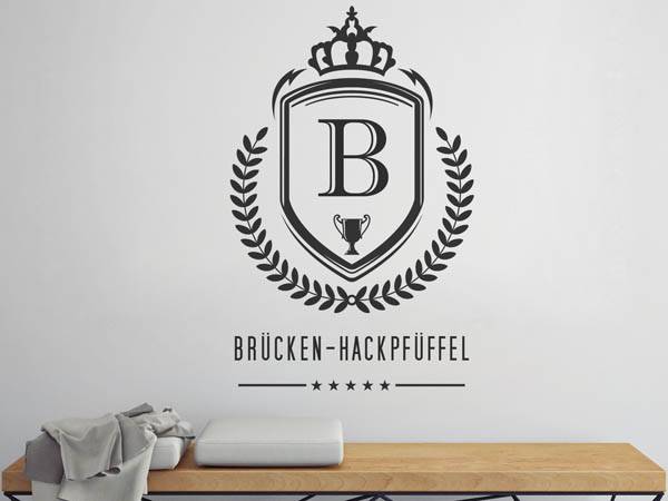 Wandtattoo Brücken-Hackpfüffel Wappen
