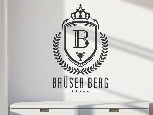 Wandtattoo Brüser Berg Wappen