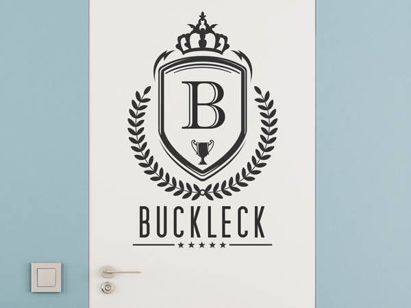 Wandtattoo Buckleck Wappen