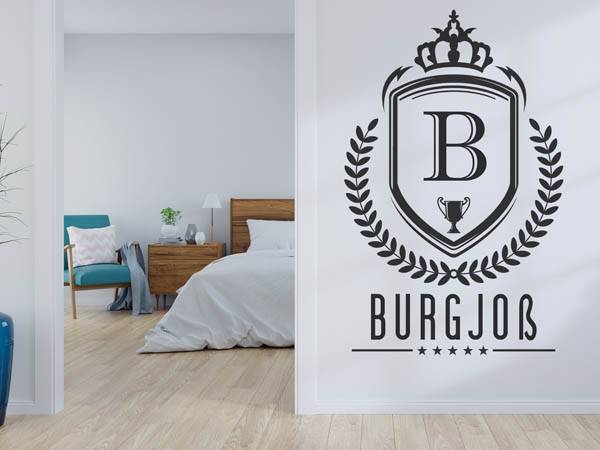 Wandtattoo Burgjoß Wappen