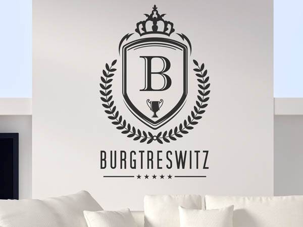 Wandtattoo Burgtreswitz Wappen