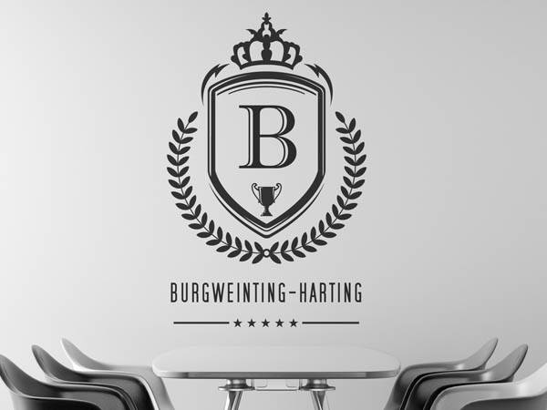 Wandtattoo Burgweinting-Harting Wappen