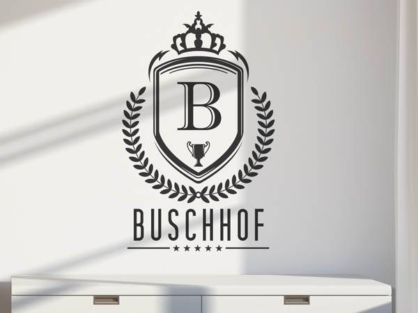 Wandtattoo Buschhof Wappen