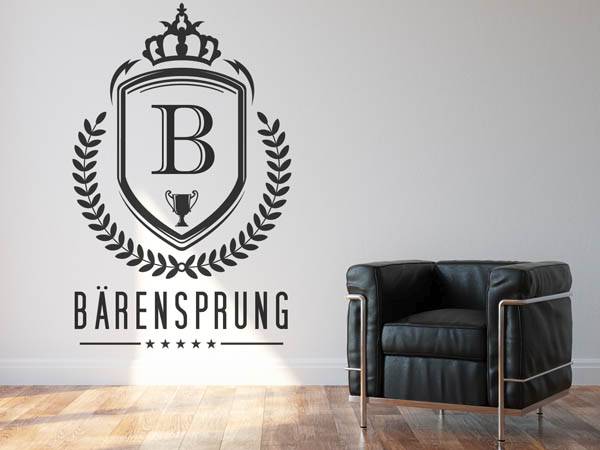 Wandtattoo Bärensprung Wappen