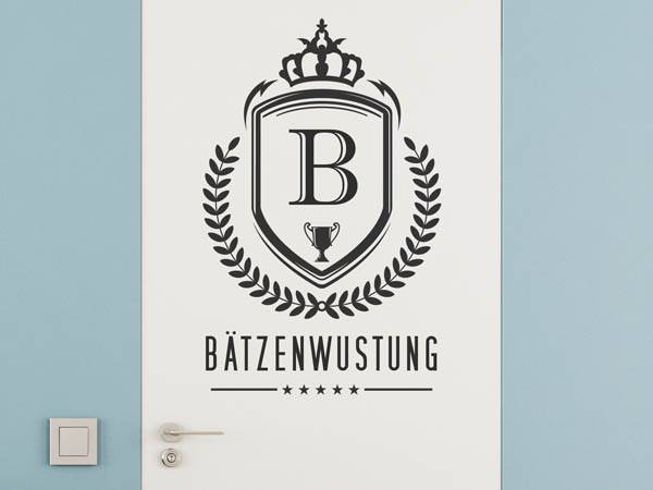 Wandtattoo Bätzenwustung Wappen