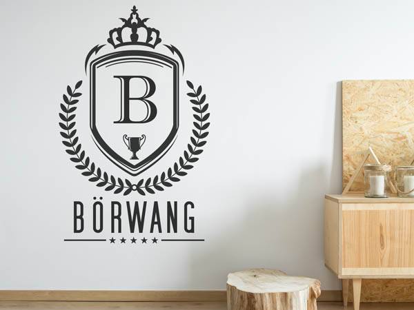 Wandtattoo Börwang Wappen