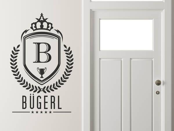 Wandtattoo Bügerl Wappen