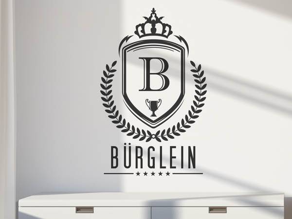 Wandtattoo Bürglein Wappen