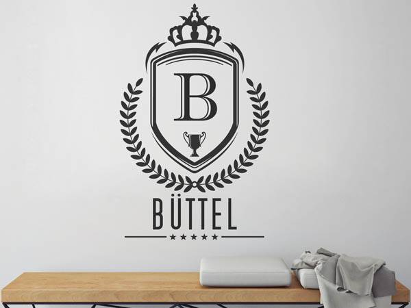 Wandtattoo Büttel Wappen