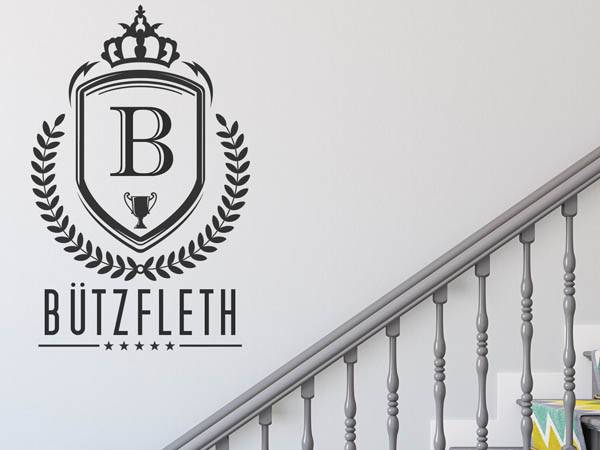 Wandtattoo Bützfleth Wappen