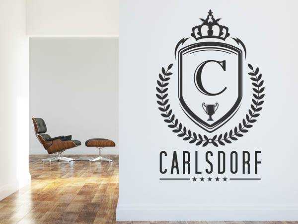 Wandtattoo Carlsdorf Wappen