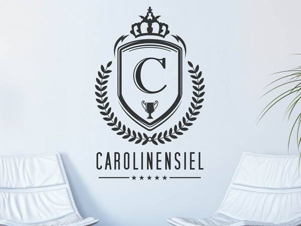 Wandtattoo Carolinensiel Wappen