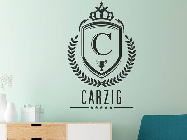 Wandtattoo Carzig Wappen