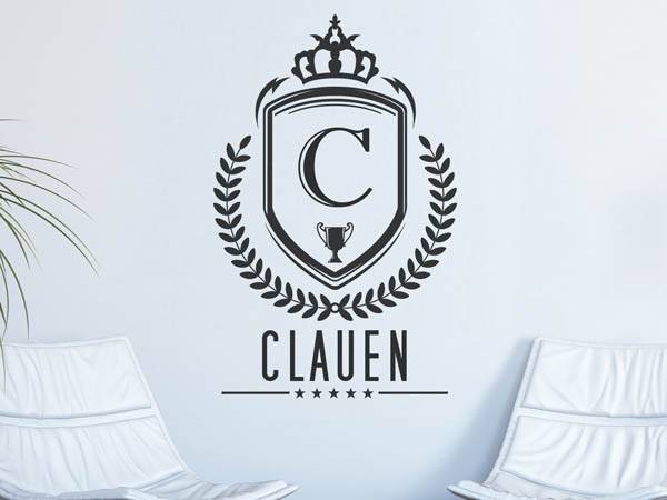 Wandtattoo Clauen Wappen